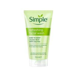 Sữa Rửa Mặt Simple Dịu Nhẹ, Dành Cho Da Nhạy Cảm Refreshing Facial Wash